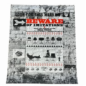 HERMAN MILLER "Beware of Imitations" Advertising Poster Print, CHARLES AND RAY EAMES