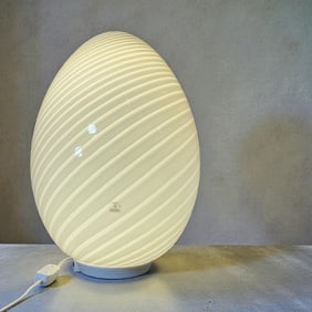 Large VETRI MURANO Egg Lamp