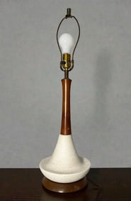 A Danish Mid Century Teak Table Lamp