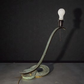 An Art Deco Sculptural Table Lamp