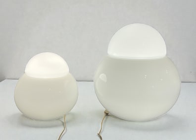 Two SERGIO ASTI "Daruma" Table Lamps, CANDLE