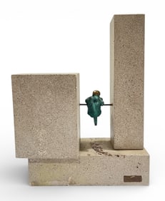 JOSEPH BOFILL MOLINE (SPAIN, B.1942) Modernist Bronze Cubist Sculpture