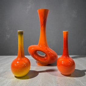 Three Mid Century ROYAL HAEGER Atomic Vases