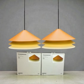 Two IKEA TESAMMANS Pendant Lamp Shades