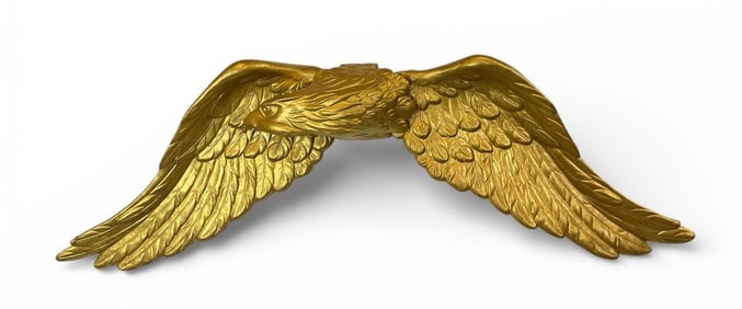 20th C Articulating Gold Gilt Eagle Wall Hanging