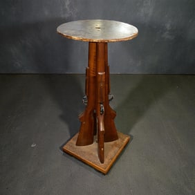 Folk Art Gun Table Base