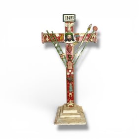 Mexican Folk Art Cross, Oddity Voodoo Spirituality