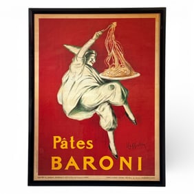 Wall Sized "Pates Baroni" French Advertising Poster, LEONETTO CAPPIELLO