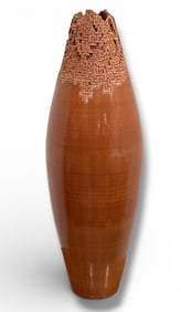 Large JEFF MARGOLIN (American, 20th C.) Terracotta Vase