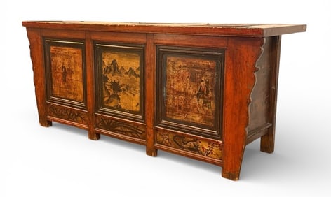 Chinese Painted Gansu Sideboard