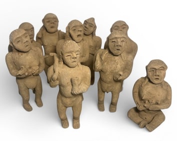 Olmec Style Terra Cotta Figures