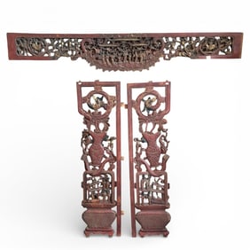 Collection of Carved Chinese Architectural Elements