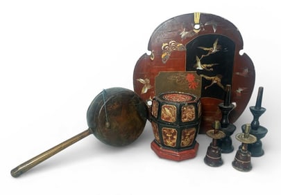 A Lot of Chinese Wooden Decorative Articles