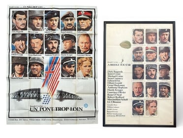 Two "A Bridge Too Far" Movie Posters, French, American