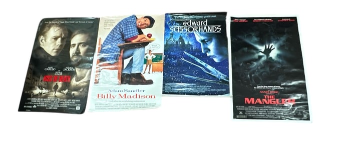 A Collection Vintage Movie Posters, "Billy Madison" "Edward Scissorhands"