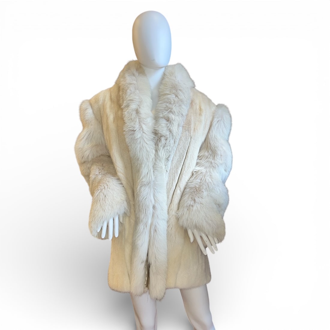 Roberta Scarpa Fox Fur Trimmed Alpine Jacket