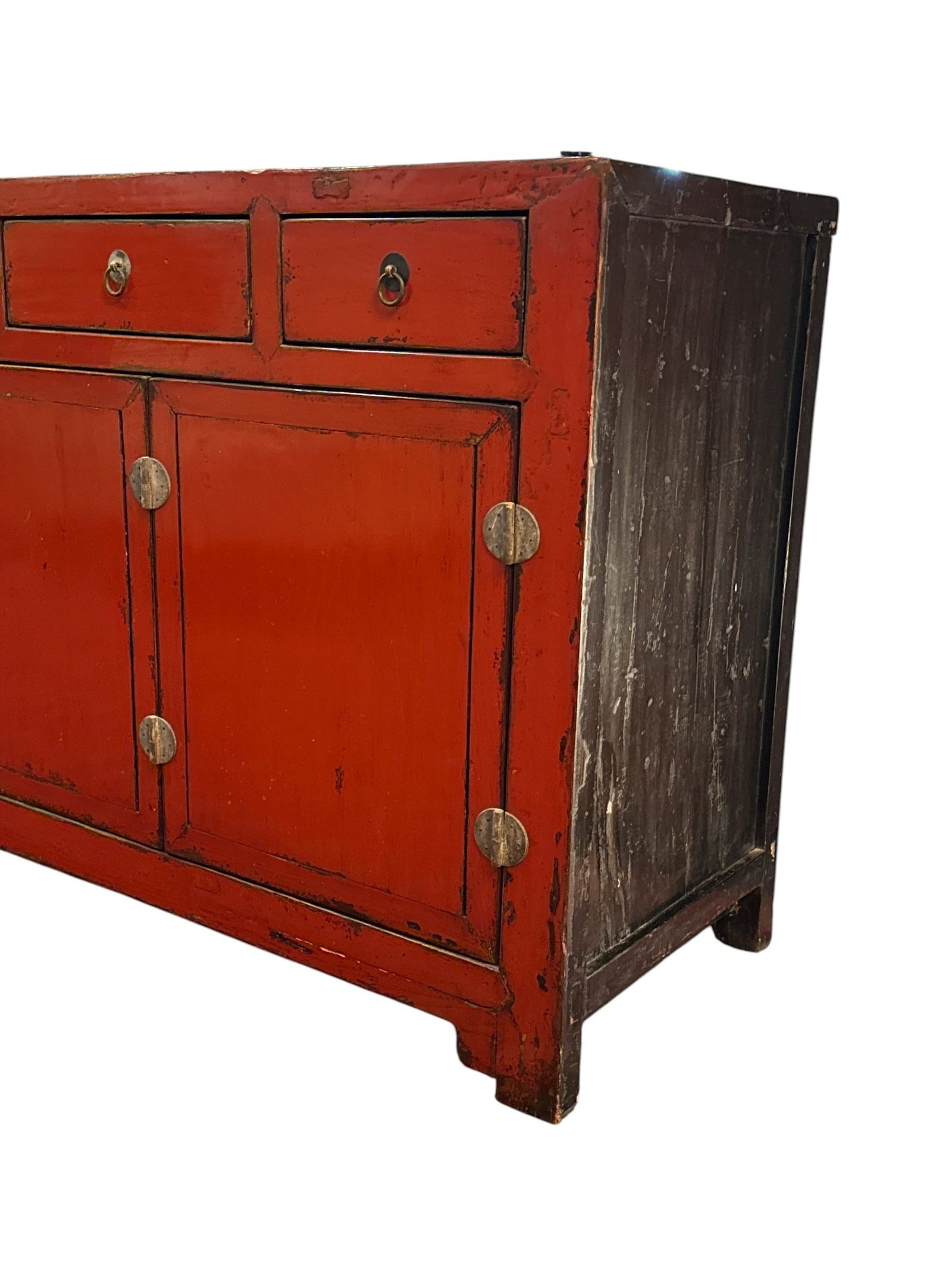 Exceptional Chinese Red Lacquer Sideboard Buffet - 3