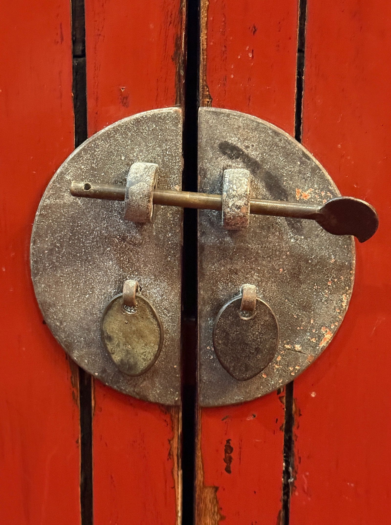 Exceptional Chinese Red Lacquer Sideboard Buffet - 5