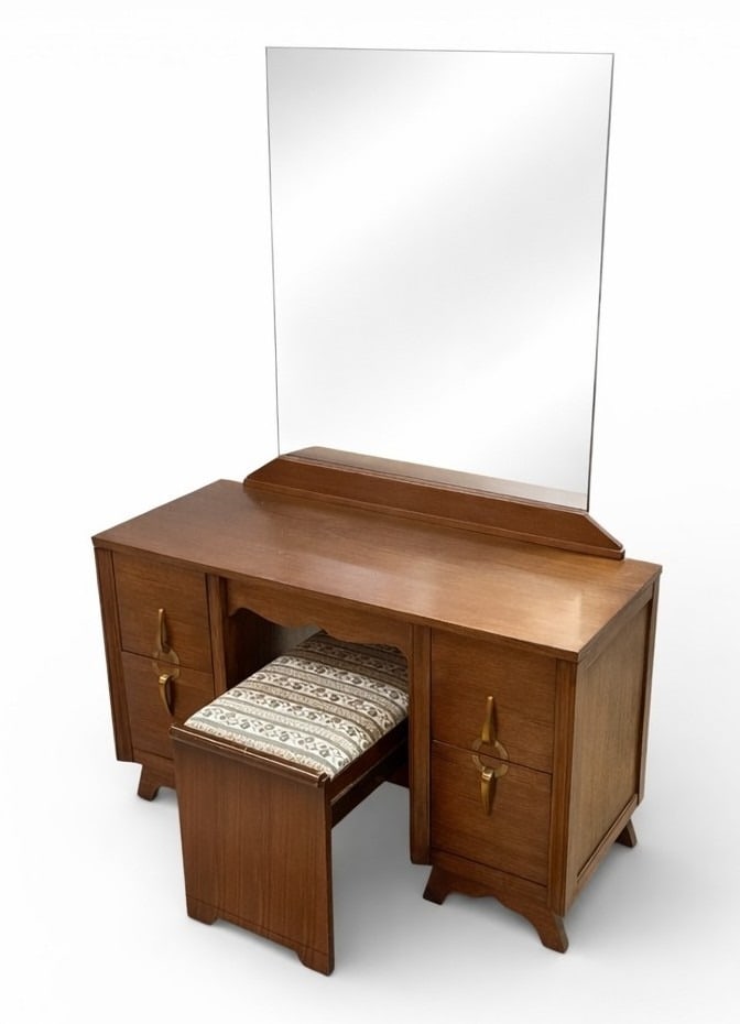 Art Deco Vanity & Stool - 5