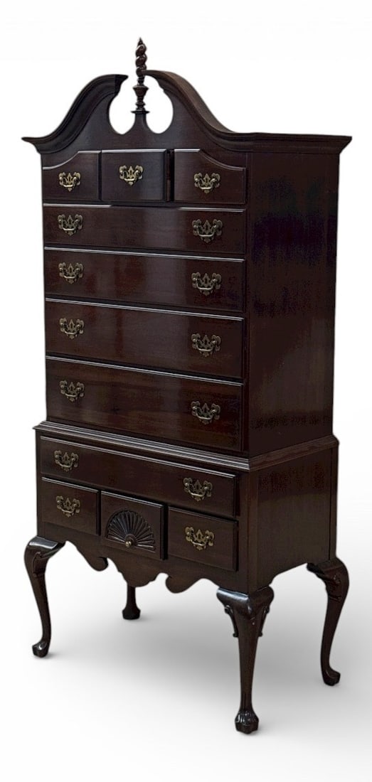 Chippendale Style Highboy Chest - 3