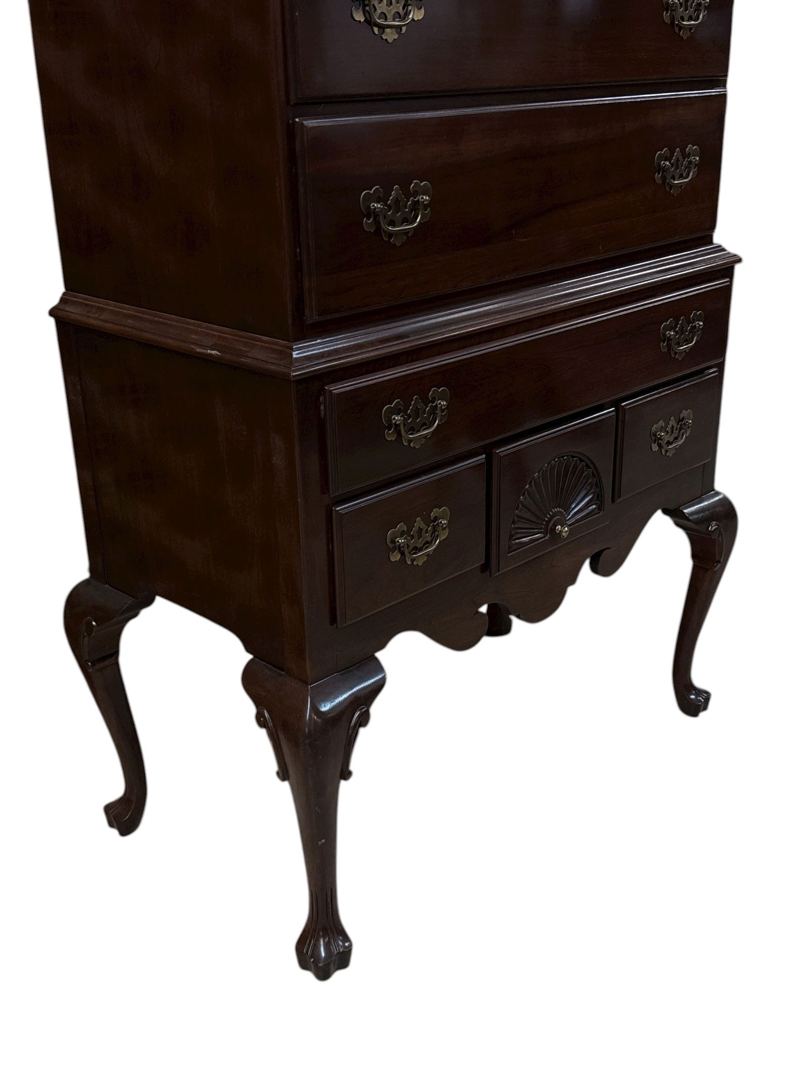 Chippendale Style Highboy Chest - 4