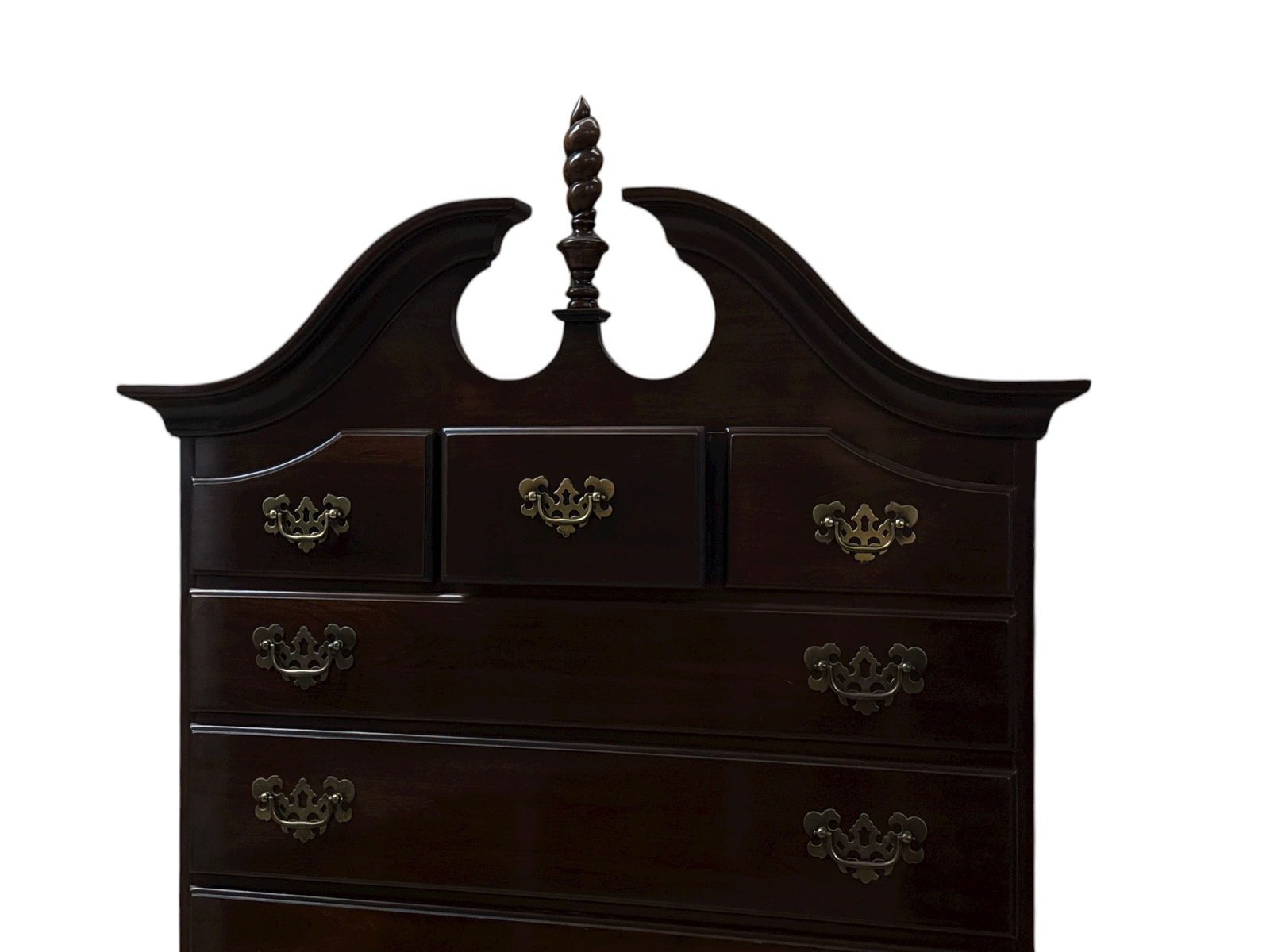 Chippendale Style Highboy Chest - 5