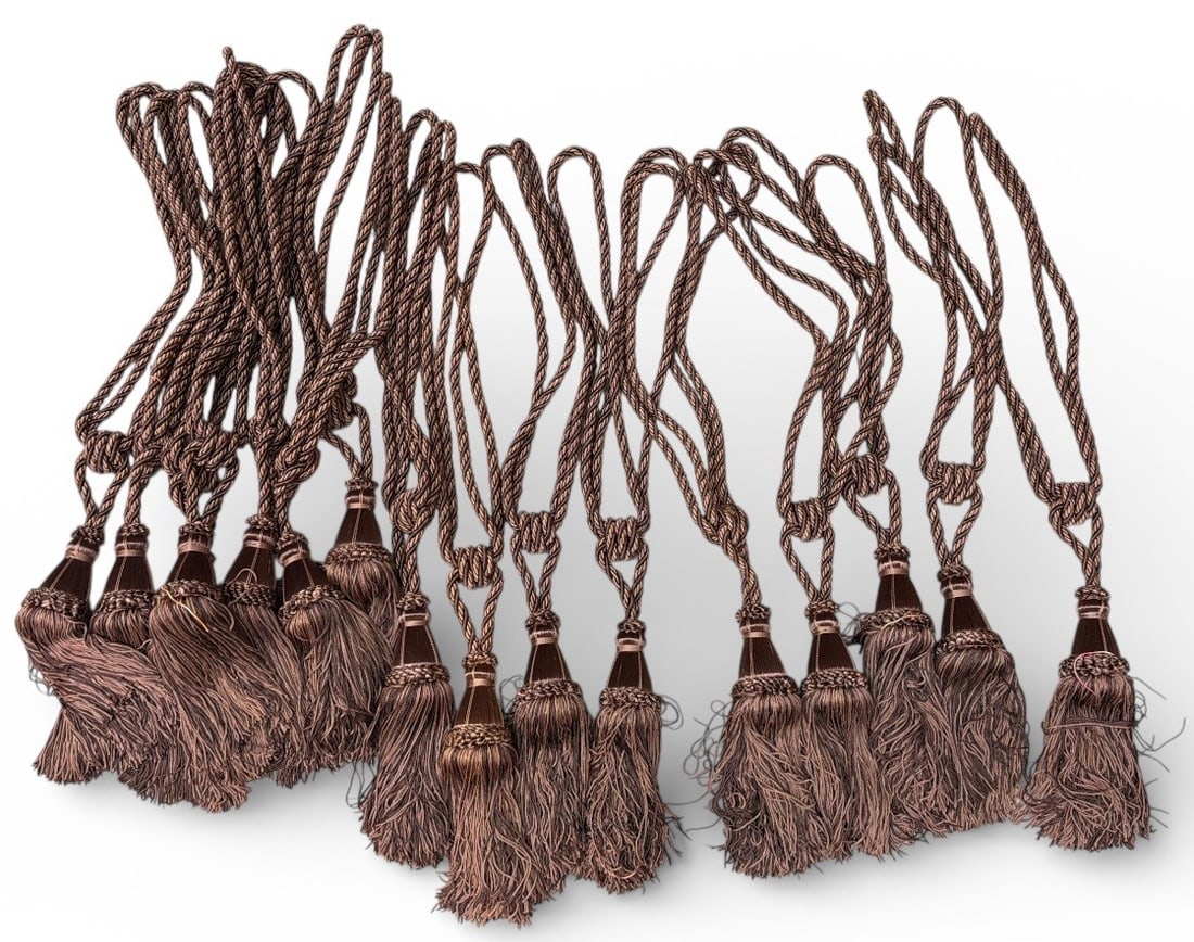 Collection of Vintage French Tassels: Includes 16 total, each measures 26" long.