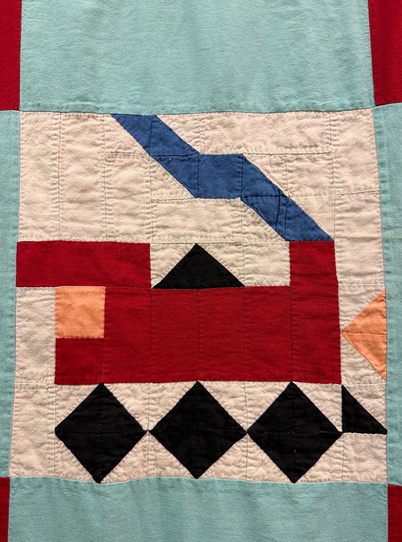 Vintage Childrens Circus Patchwork Quilt - 5