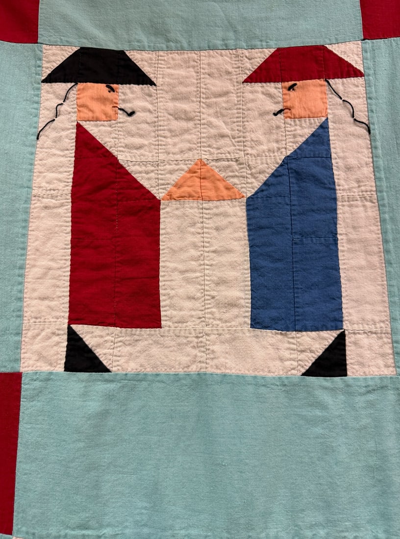 Vintage Childrens Circus Patchwork Quilt - 7