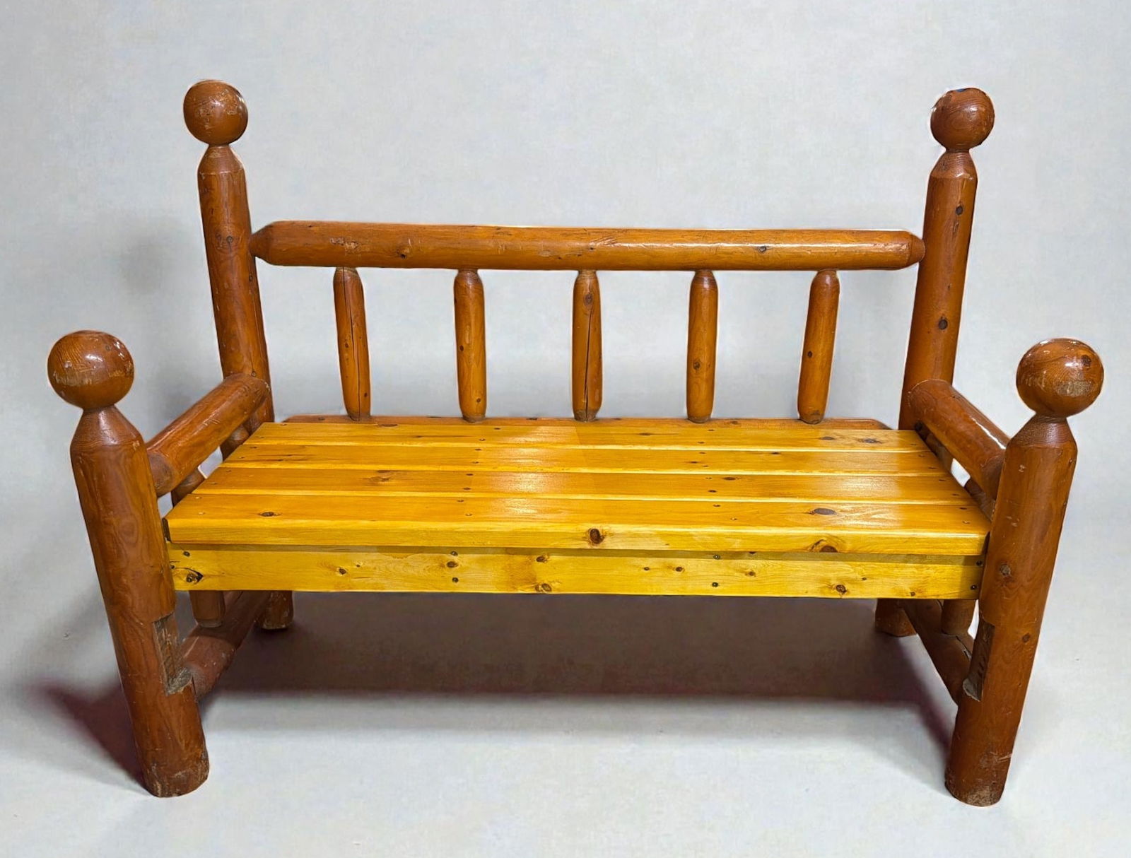 RITTENHOUSE Adirondack Log Bench (1 of 7)