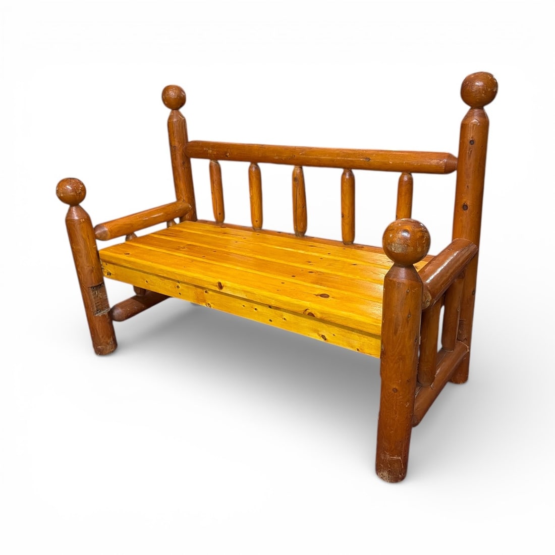 RITTENHOUSE Adirondack Log Bench - 2