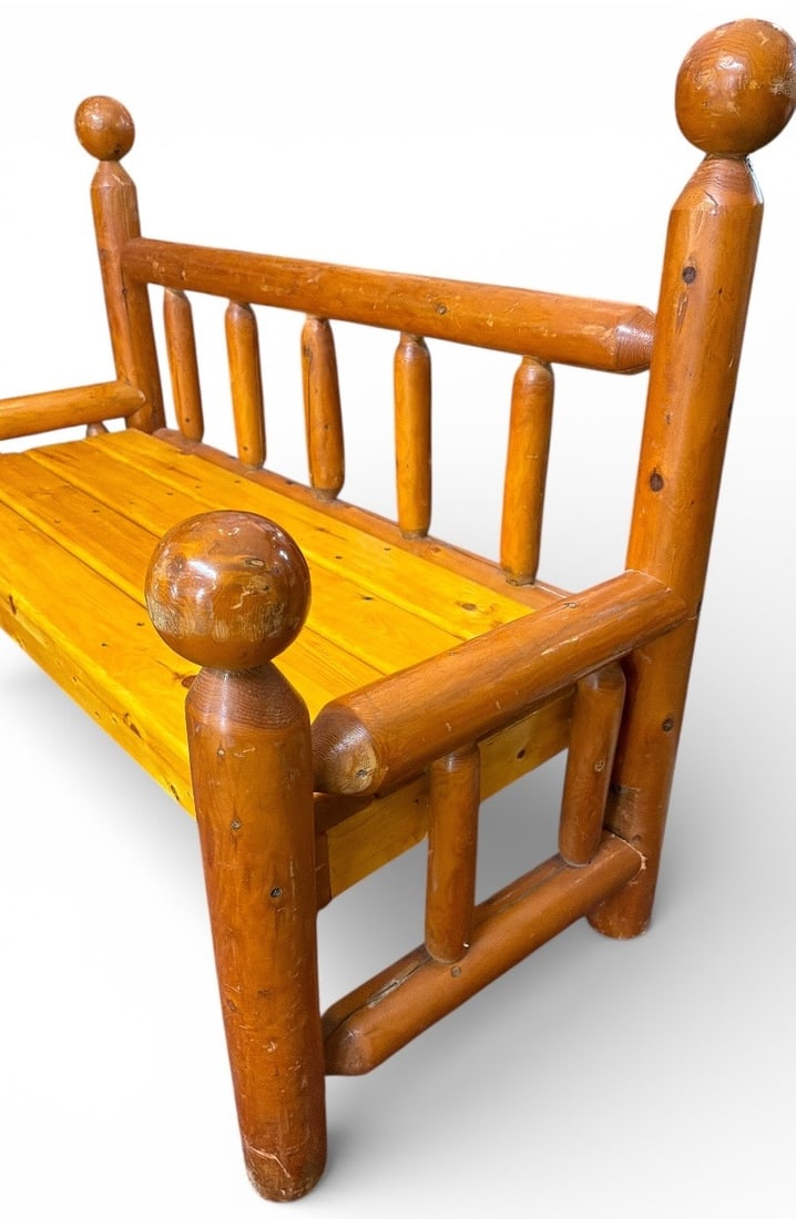 RITTENHOUSE Adirondack Log Bench - 4