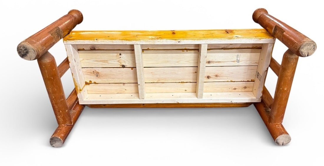 RITTENHOUSE Adirondack Log Bench - 5