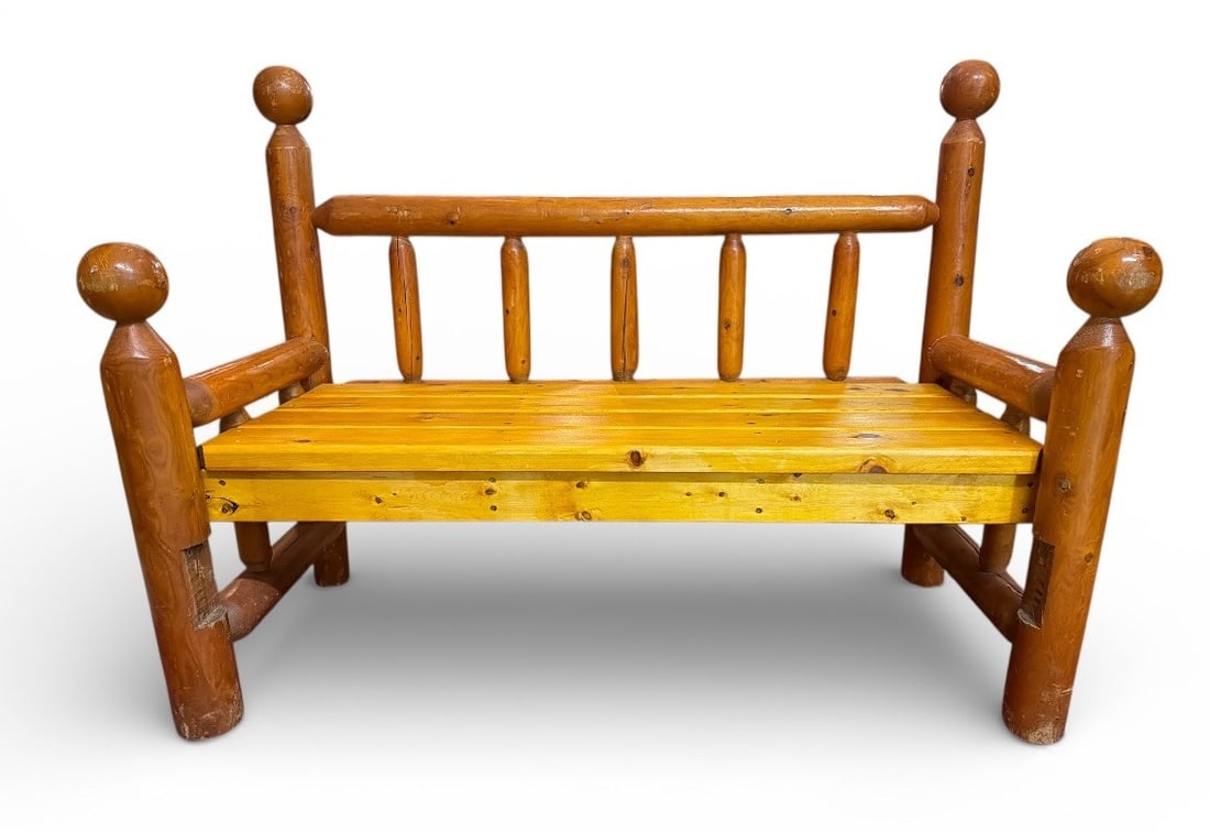 RITTENHOUSE Adirondack Log Bench - 6