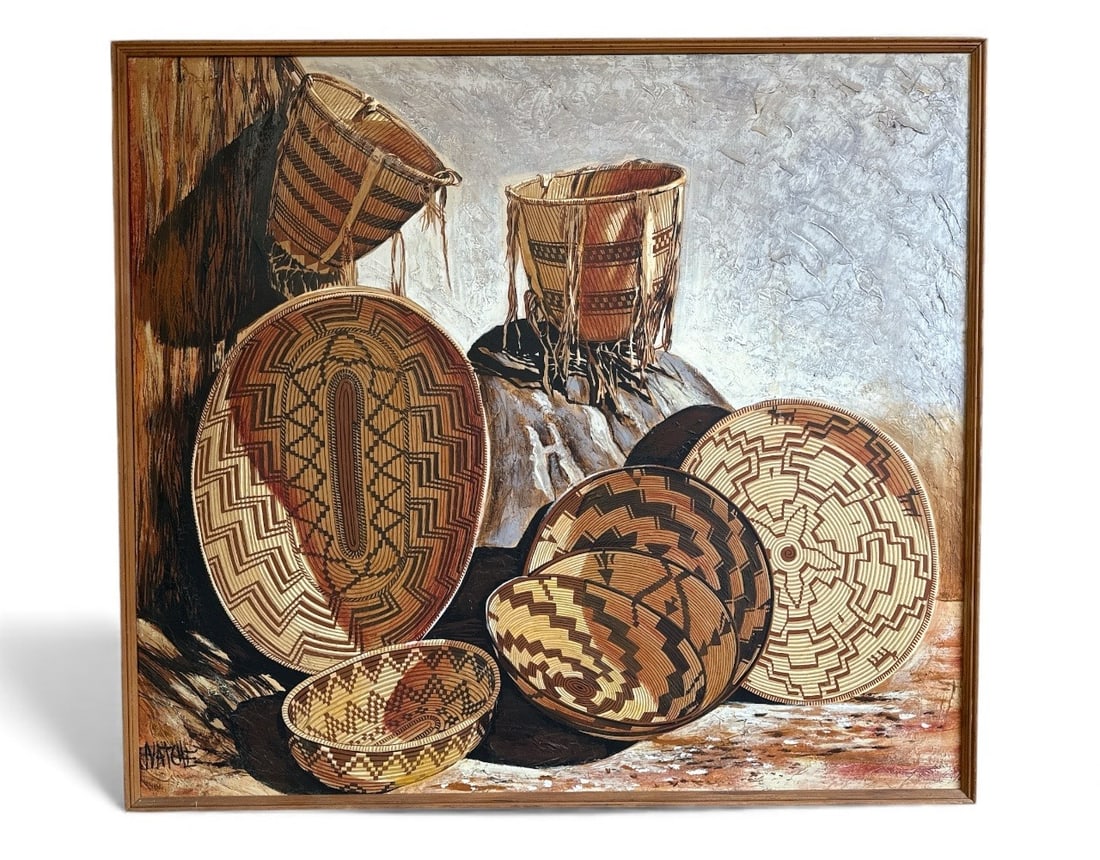 STAN NATCHEZ (Shoshone/Tataviam, b. 1954) American Indian Baskets Still Life (1 of 7)
