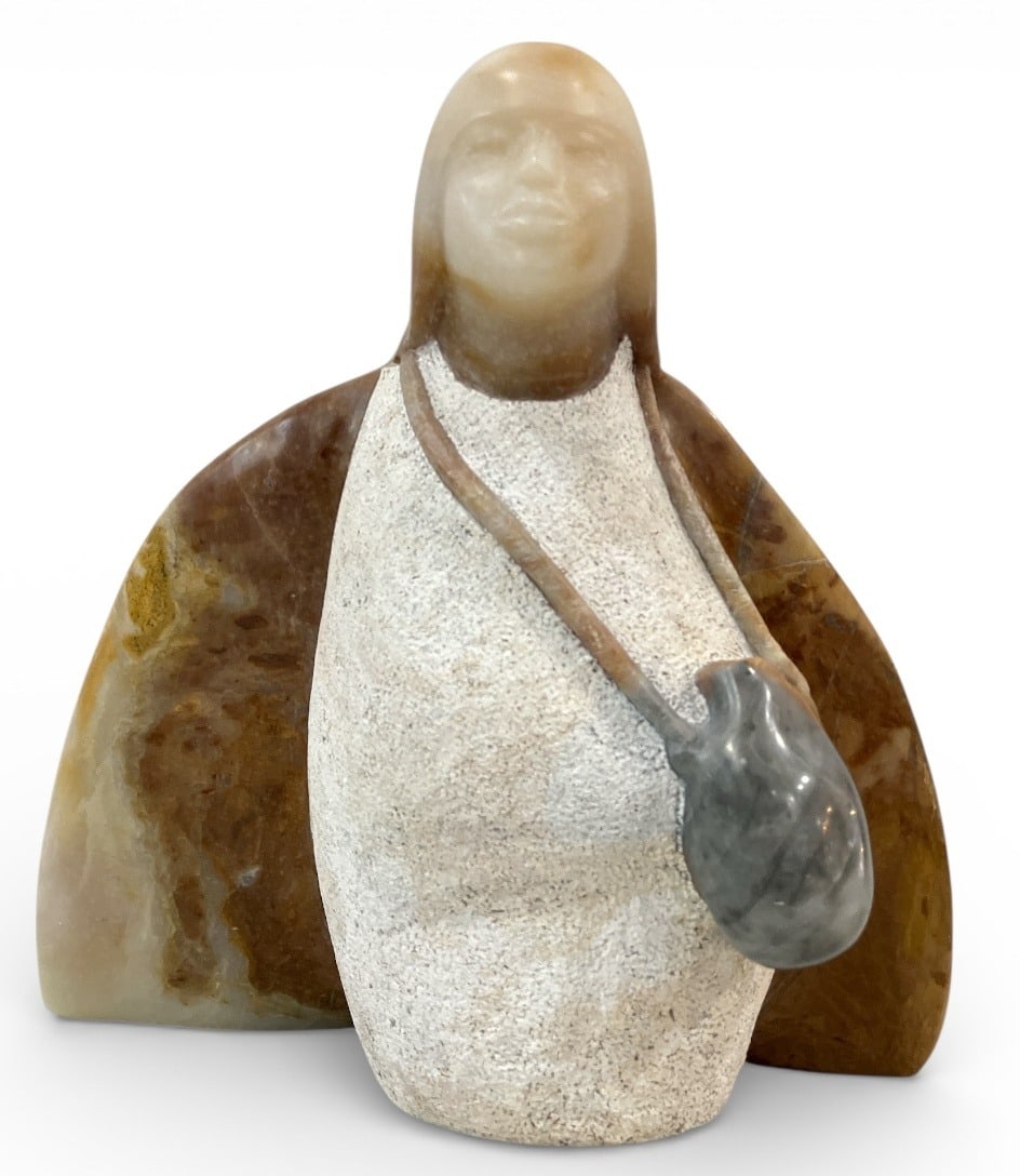 EVELYN FREDERICKS (American, Hopi 1948-2021) Carved Stone Sculpture (1 of 4)