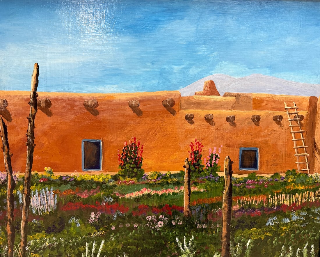 Southwestern Oil Painting, "Georgia's Place" (1 of 5)