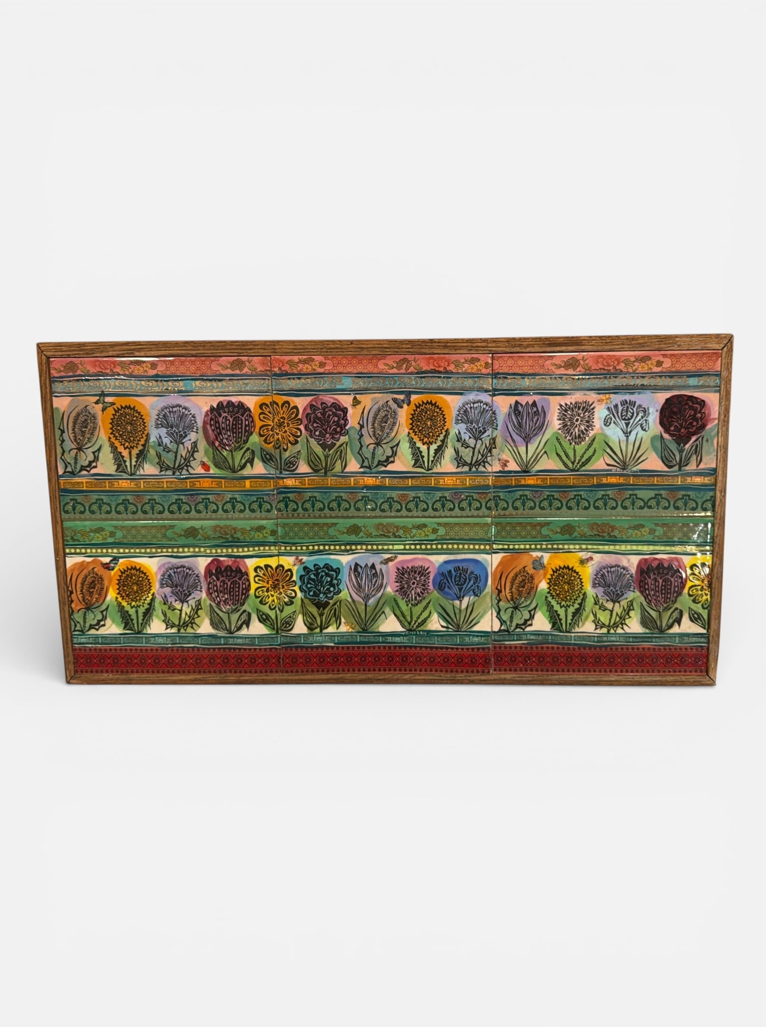 Exceptional Artisan Tile Art signed DENISON - 2