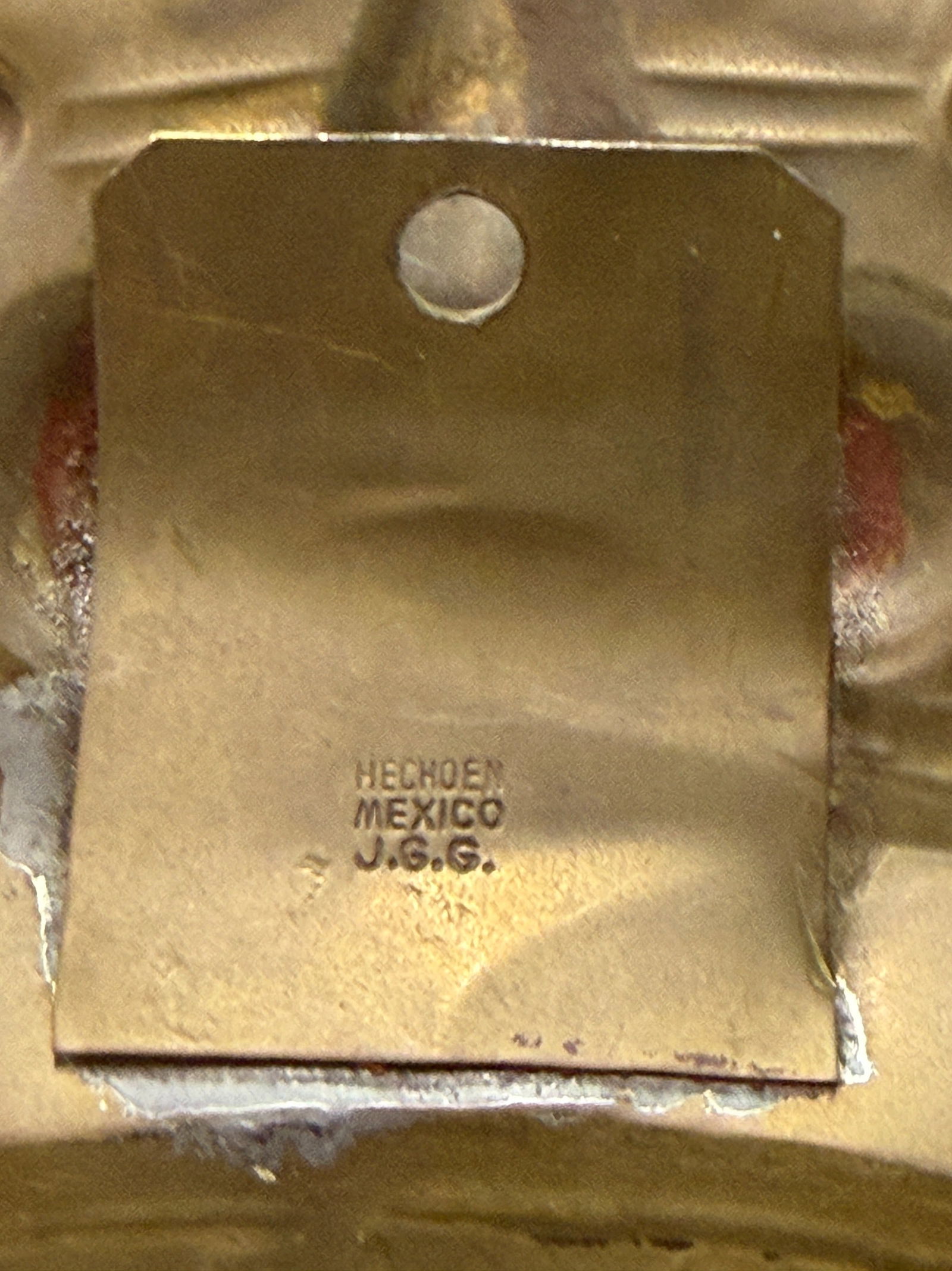 Brass Aztec Calendar Plaque - 4