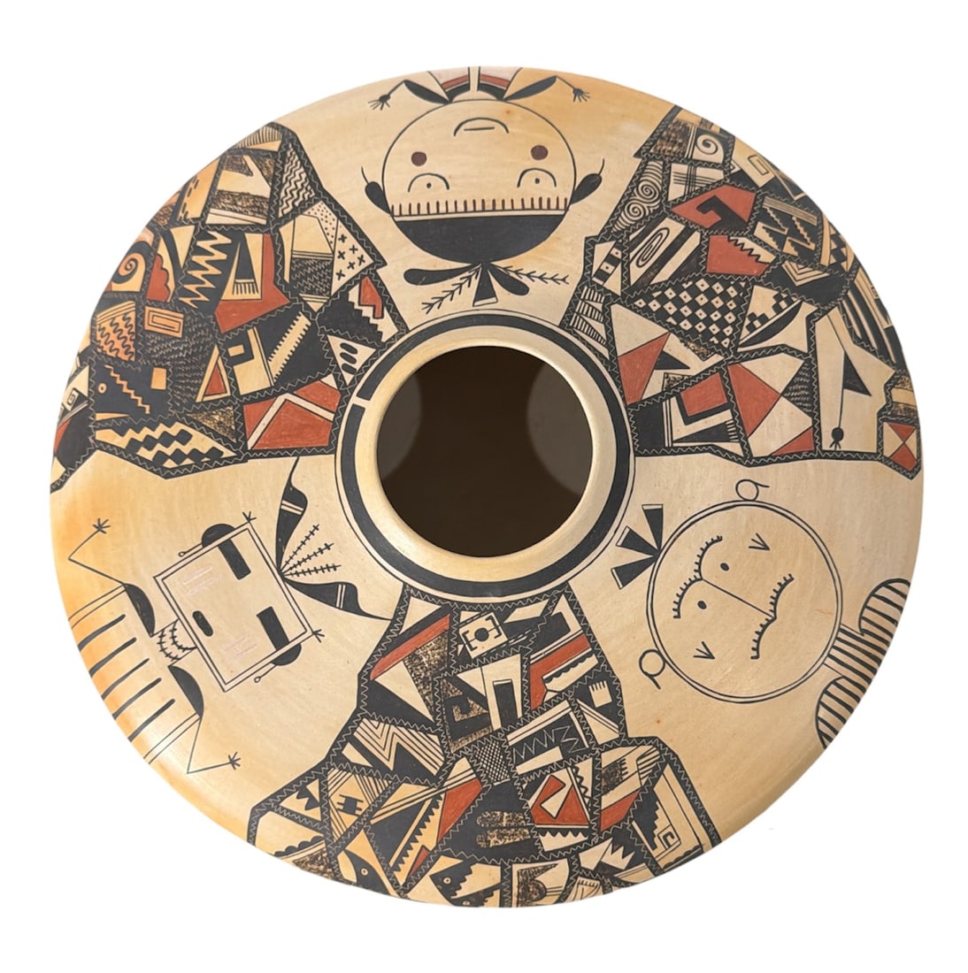 KAREN ABEITA (b. 1960, Hopi-Tewa), Polychrome Seed Pot (1 of 4)