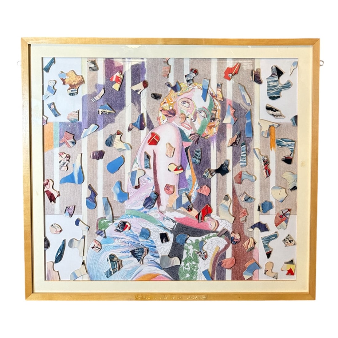 CLAIRE PRUSSIAN Double Sided Op Art Collage (1 of 8)