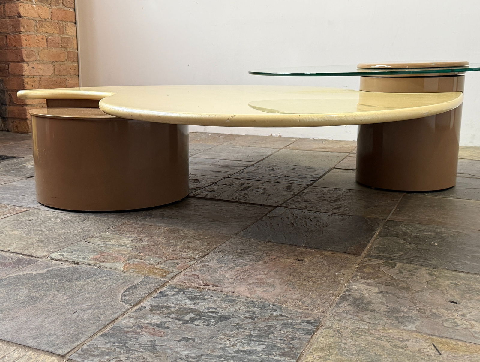 ROGER ROUGIER Post Modern Layered Coffee Table - 8