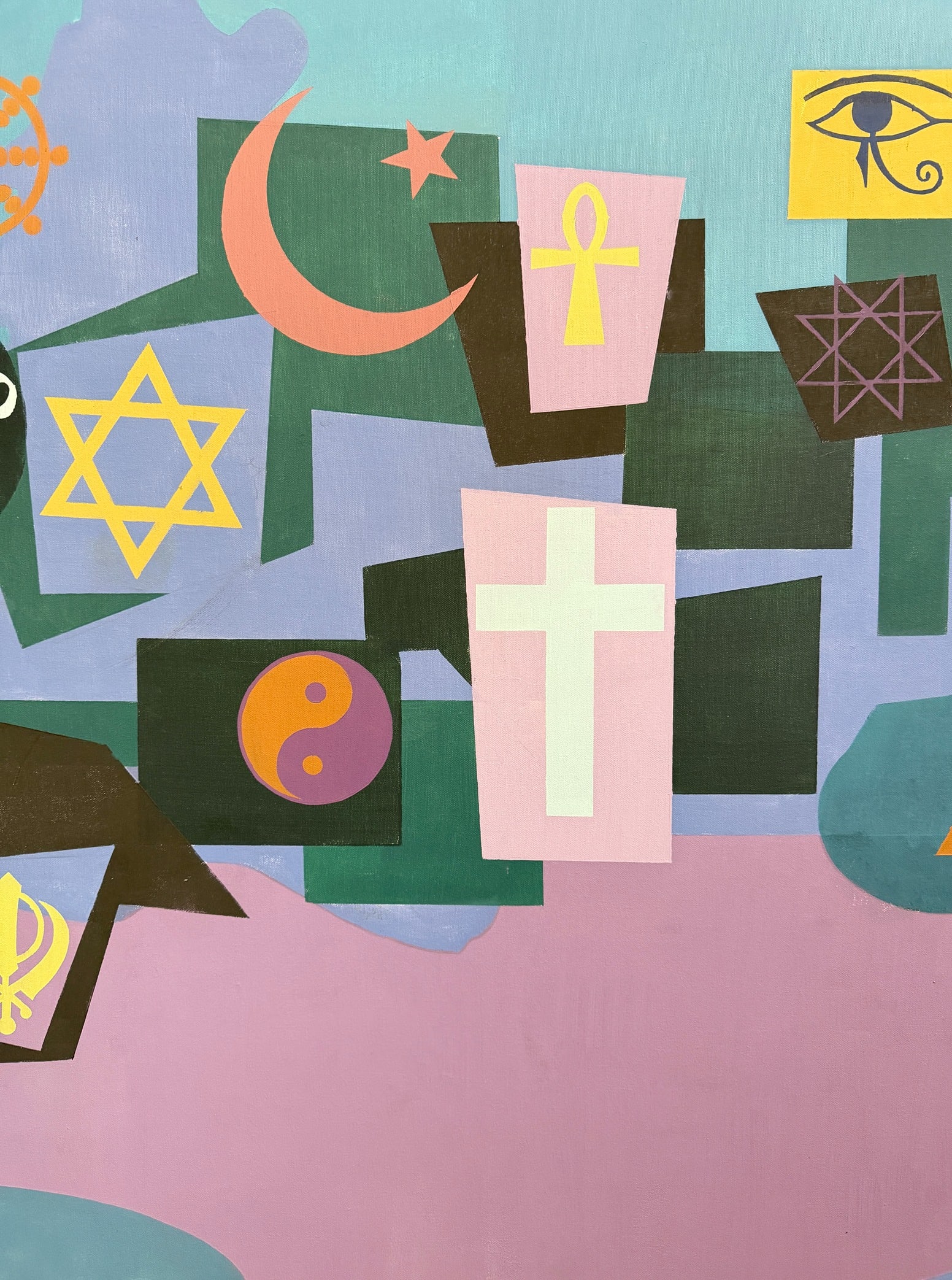 ROBERT APPEL, "Disputations Ever After" Encaustic Painting - 3