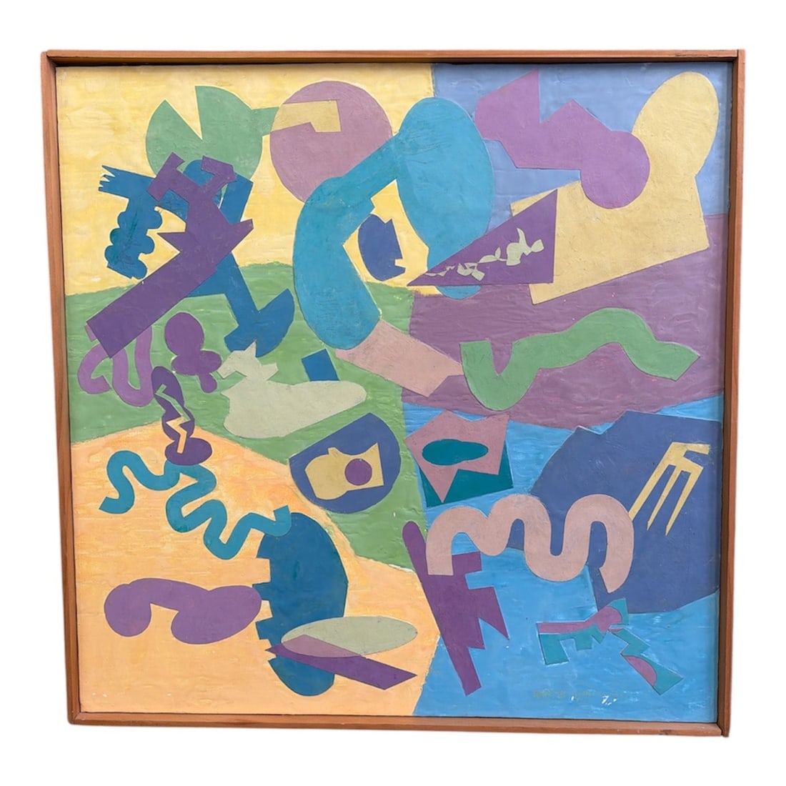 ROBERT APPEL, Abstract Encaustic and Paper Collage (1 of 5)