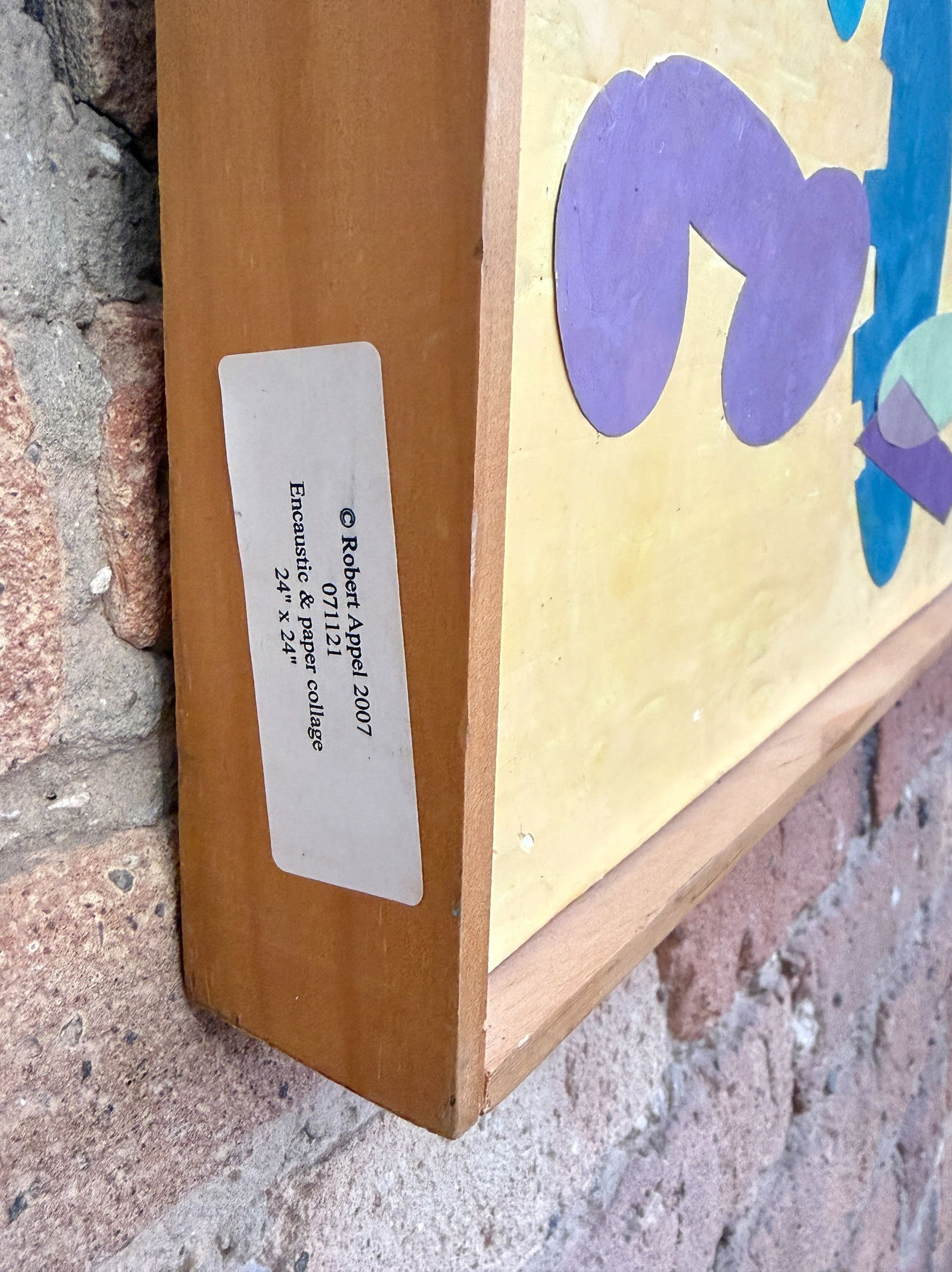 ROBERT APPEL, Abstract Encaustic and Paper Collage - 5