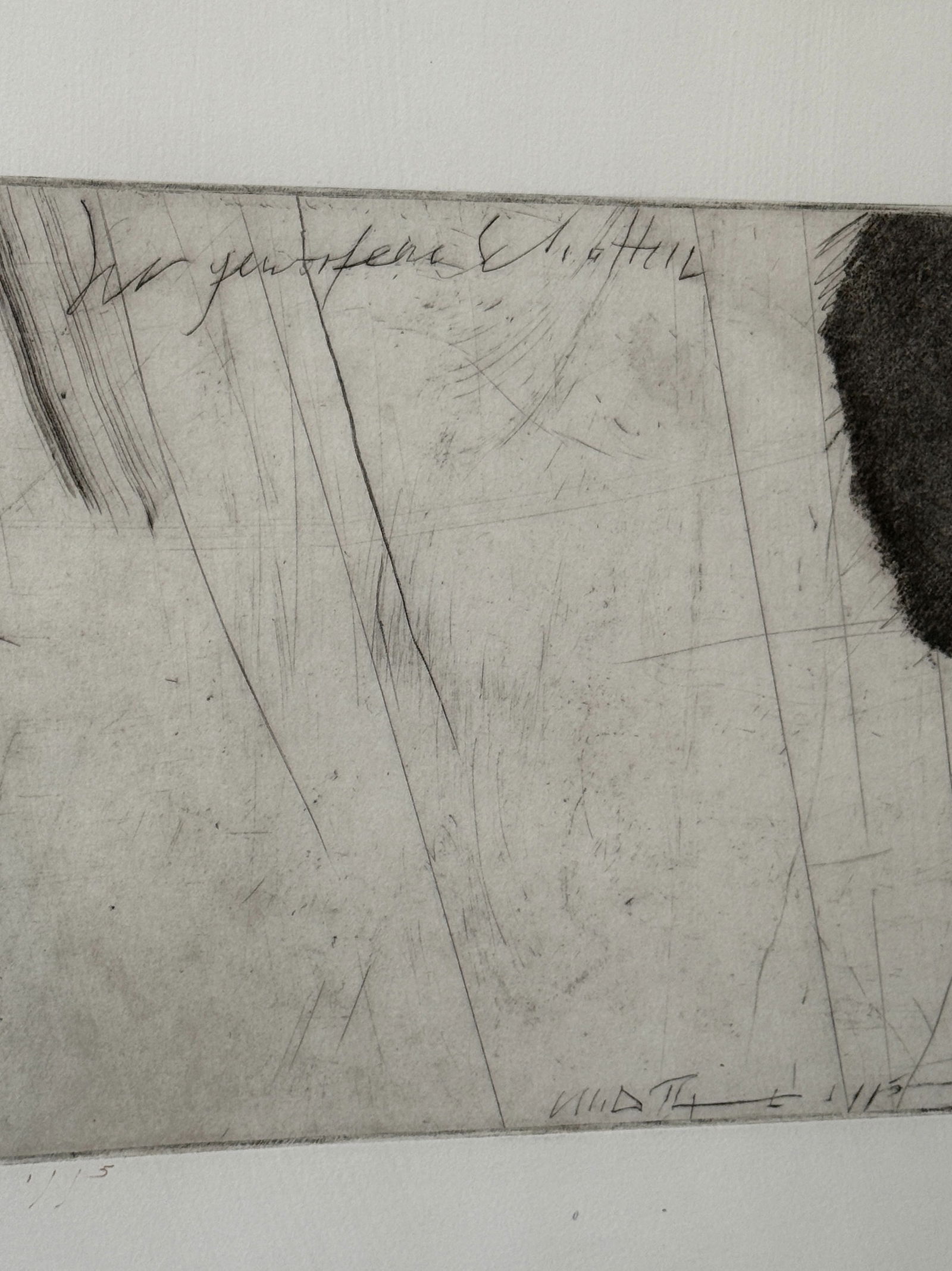 Brutalist Signed Engraving, E. THIEME - 4