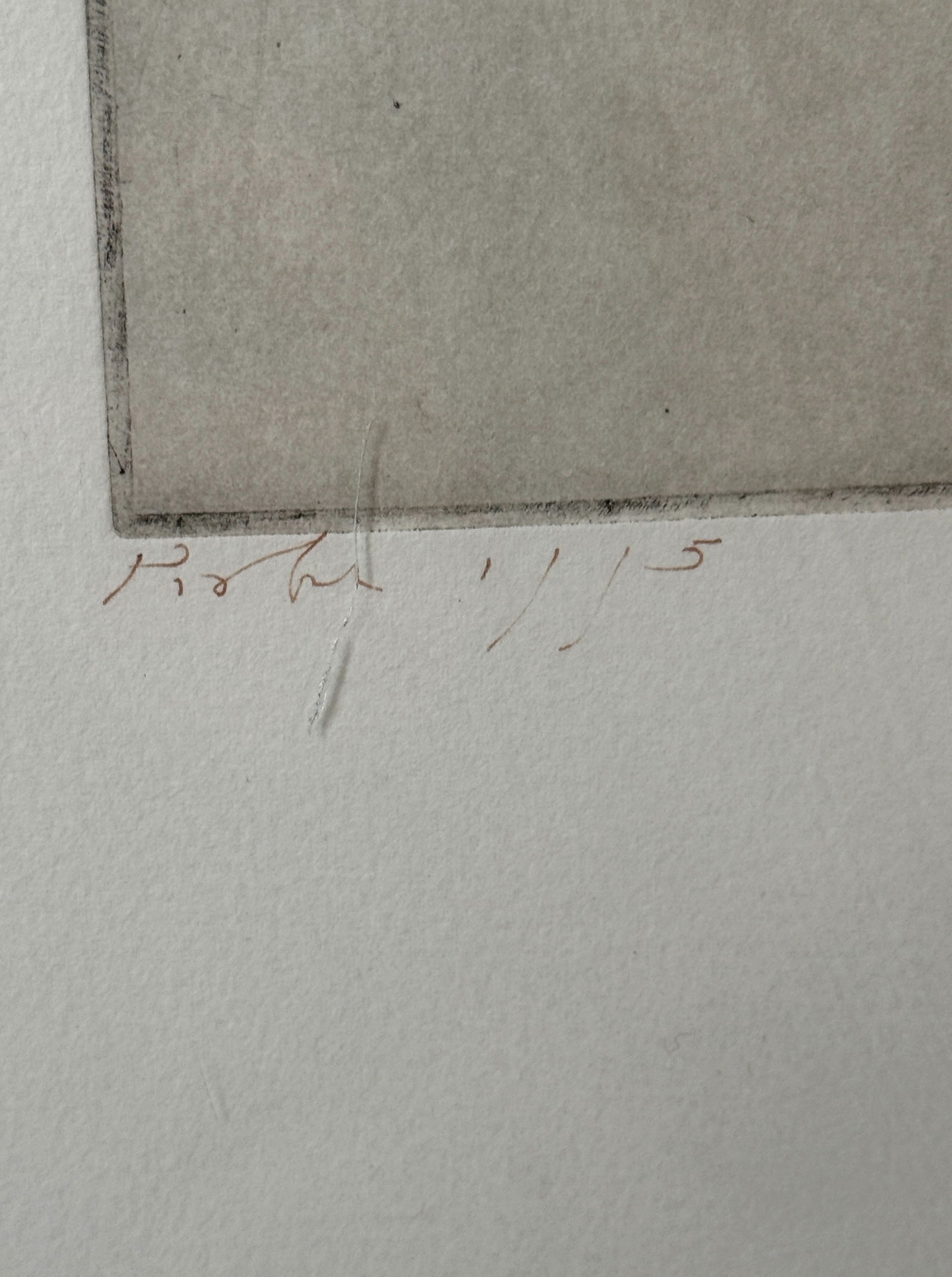 Brutalist Signed Engraving, E. THIEME - 5