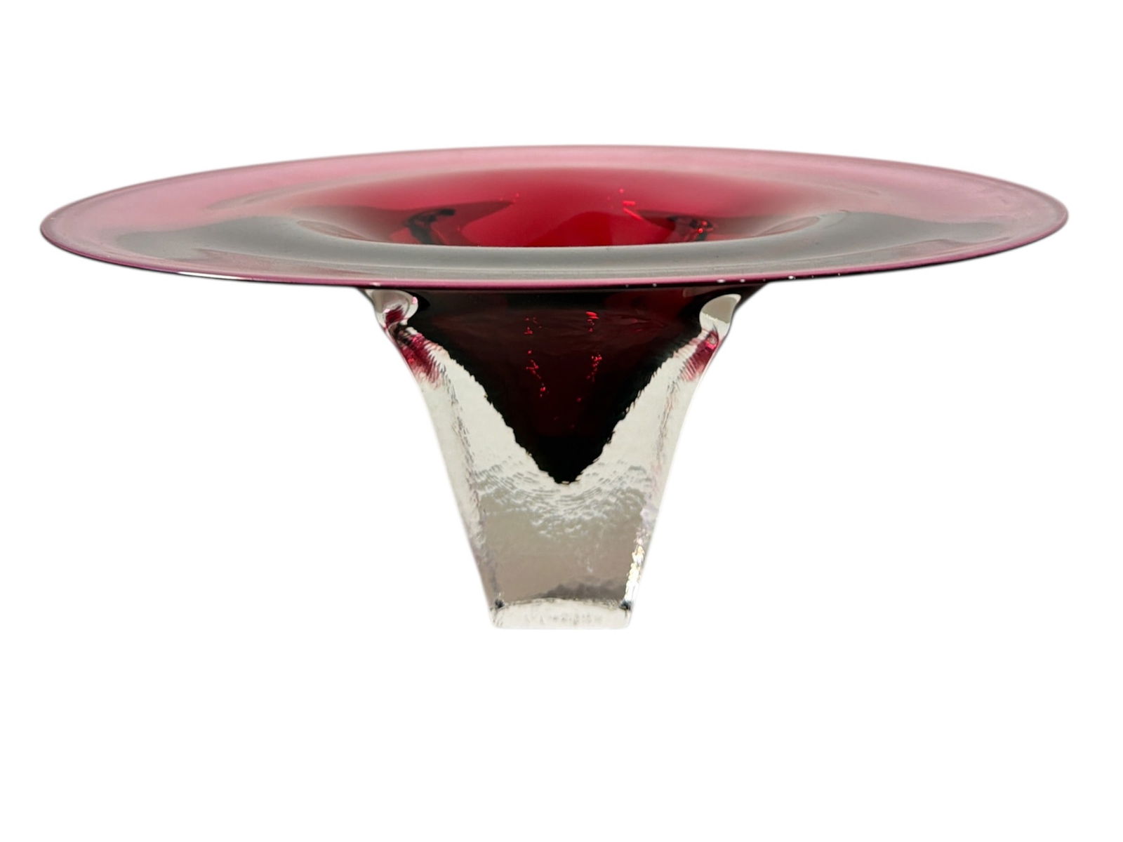 Substantial Sommerso Art Glass Bowl, 1997 (1 of 5)