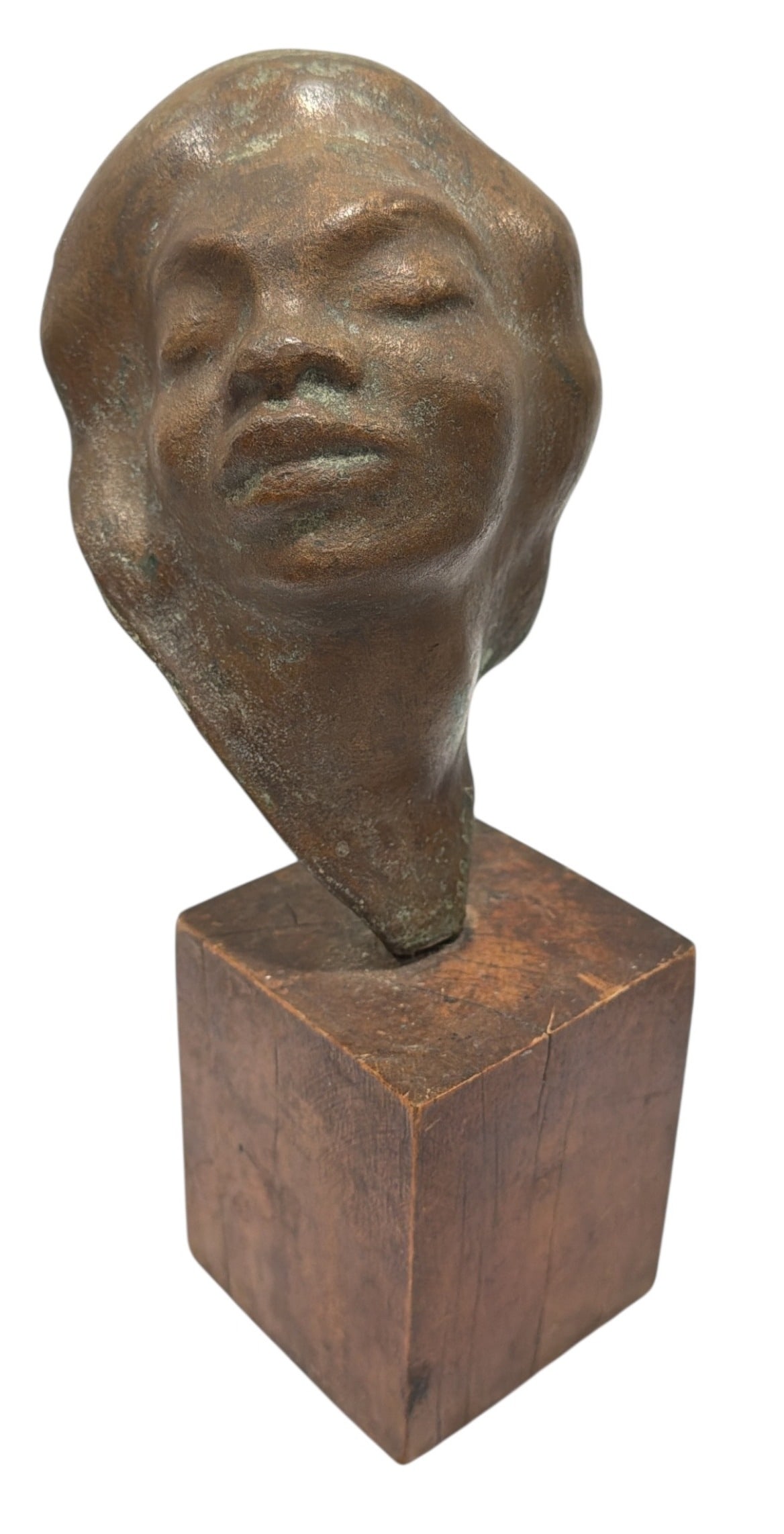 Cast Bronze Sculpture of Black Woman (1 of 4)