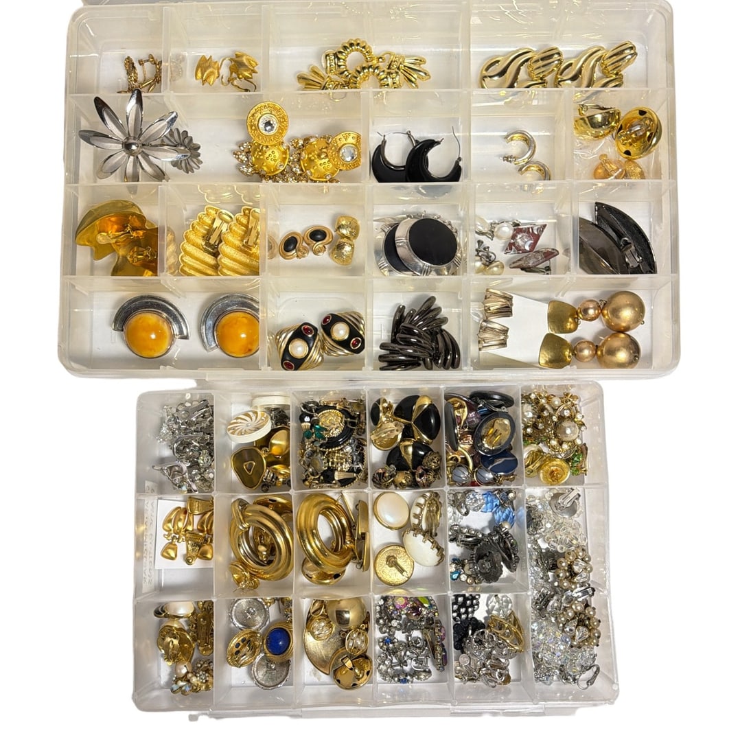 Large Collection of Vintage Costume Jewelry Earrings (1 of 8)